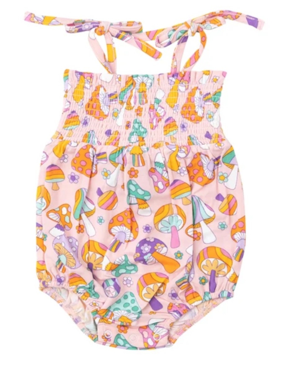 Angel Dear Flower Power Mushrooms Tie Strap
Smocked Bubble